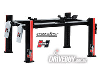 
              Greenlight Adjustable Four-Post Lift/Hoist Hurst Livery 1/18
            