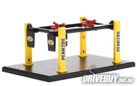
              Four-Post Lift/Hoist Pennzoil 1/64 - Greenlight Diecast - Black Yellow
            
