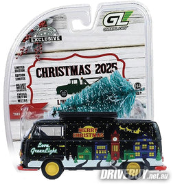 1971 VW Volkswagen Kombi Van + Christmas Tree 1/64 - Greenlight Diecast