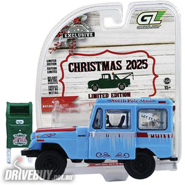 1974 Jeep DJ-5 U.S. Mail Truck with Mailbox 1/64 - Greenlight Diecast