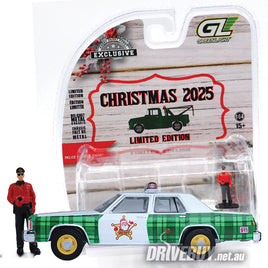 1981 Ford LTD Crown Victoria Sheriff's Car with Officer Figure 1/64 - Greenlight Diecast