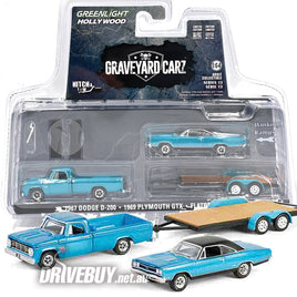 Greenlight Graveyard Carz 1967 Dodge D200 Pickup + 1969 Plymouth GTX 1/64