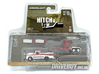 
              Greenlight Ramchargers 1964 Dodge D100 Pickup + Tandem Car Trailer 1/64
            