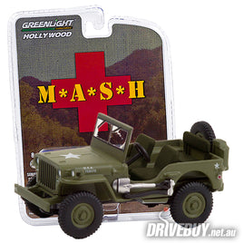 1942 Willys MB Jeep MASH 1/64 – Greenlight – Army Green