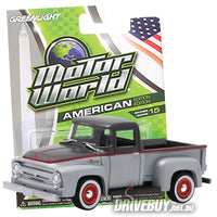 
              1956 Ford F100 Pickup 1/64 - Greenlight Diecast - Silver Grey
            