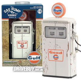 1954 Tokheim 350 Twin Vintage Gas Pump 1/18 - Greenlight Diecast - Good Gulf