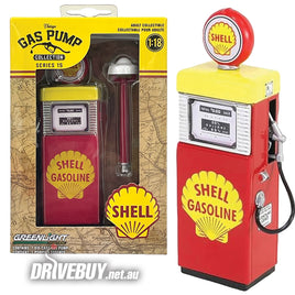 1951 Wayne 505 Vintage Gas Pump 1/18 - Greenlight Diecast - Shell Gasoline
