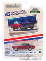 
              1967 Mercury Cougar XR7 GT 1/64 - Greenlight Diecast - USPS Dark Red
            