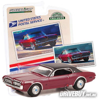 
              1967 Mercury Cougar XR7 GT 1/64 - Greenlight Diecast - USPS Dark Red
            