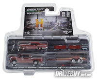 
              2020 Chevy Silverado 1969 Nova Yenko + Trailer Counting Cars 1/64 - Greenlight Diecast
            