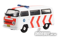 
              1975 VW Volkswagen Type 2 Kombi Transporter 1/64 - Greenlight Diecast - Dutch Police
            