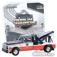 
              1968 Chevy C30 Dually Standard Oil Tow Truck 1/64 - Greenlight Diecast - Red White Blue
            