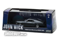 
              1969 Ford Mustang Boss 429 John Wick Movie 1/43 - Greenlight Diecast - Grey
            