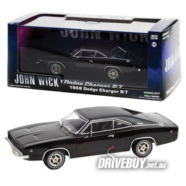 1968 Dodge Charger R/T John Wick Movie 1/43 - Greenlight Diecast - Black
