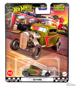 1932 Ford 3W Coupe Hot Rod 1/64 – Hot Wheels – Olive Green