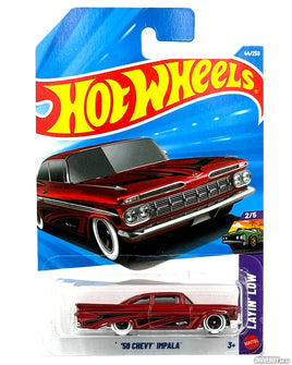 1959 Chevrolet Impala Layin’ Low 1/64 – Hot Wheels – Red