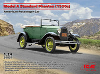 
              Model A Ford Standard Phaeton (1930s) 1/24 – ICM Plastic Model Kit
            