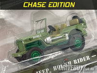 
              1942 **CHASE** Willys MB Jeep US Army Rough Rider 1/64 - Greenlight Diecast - Green
            