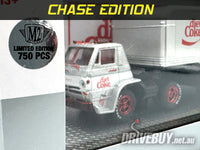
              M2 Machines **CHASE** Diet Coke 1966 Dodge L600 + Enclosed Trailer + 1966 Dodge Charger Gasser 1/64
            