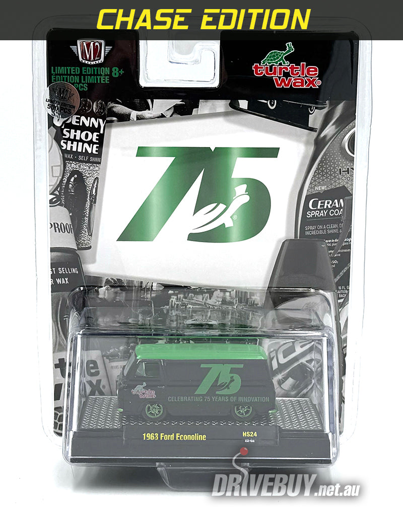 M2 Machines **CHASE** Turtle Wax 75 Years 1963 Ford Econoline 1/64