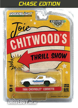 Greenlight **CHASE** Joie Chitwoods Thrill Show 1966 Chevy Corvette 1/64