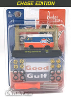 
              M2 Machines **CHASE** Gulf 1967 Dodge A100 Panel Van + Hoist 1/64
            