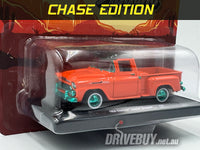 
              1958 Chevy Apache Stepside Pickup 1/64 **CHASE** - M2 Diecast - Orange
            