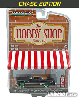 CHASE 1949 Buick Roadmaster Convertible 1/64 - Greenlight Hobby Shop - Black