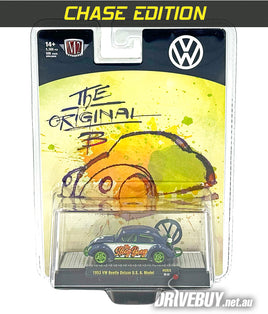 CHASE 1953 VW Beetle Deluxe “The Slug Bug” 1/64 - M2 Diecast - Blue