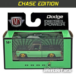 CHASE 1978 Dodge Adventurer 150 Pickup 1/64 - M2 Diecast - Green with Black Top