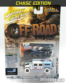 CHASE 2006 Hummer H1 Gulf Off Road 1/64 – Johnny Lightning Diecast – White