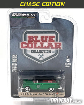 CHASE - 1955 Chevy Sedan Delivery Marvel Mystery Oil 1/64 – GreenLight Diecast