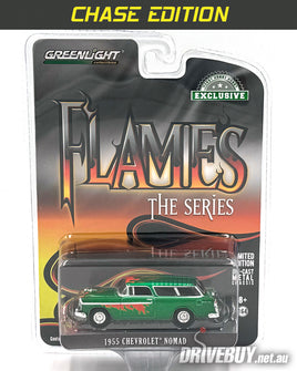 CHASE - 1955 Chevy Nomad 1/64 – Greenlight Diecast – Flames
