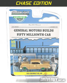 CHASE 1955 Chevy Bel Air GM 50 Millionth Car 1/64 – GreenLight - Gold