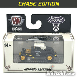 CHASE 1932 Ford Roadster Kennedy Brothers 1/64 – M2 Diecast – Black/White