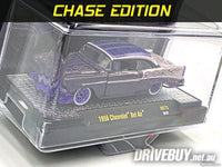 
              1956 Chevy Bel Air Custom 1/64 – M2 Machines – Purple/Silver CHASE
            