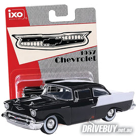 1957 Chevy One-Fifty Sedan 1/64 – IXO – Onyx Black & India Ivory