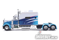 
              2002 Peterbilt 379 Sleeper Cab Semi Truck 1/64 – IXO – Blue and White
            