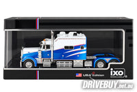 
              2002 Peterbilt 379 Sleeper Cab Semi Truck 1/64 – IXO – Blue and White
            