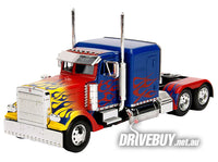 
              Peterbilt 379 Transformers Optimus Prime T1 Truck 1/24 - Jada Diecast - Blue + Flames
            