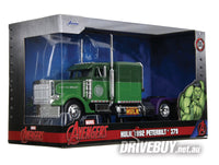 
              Peterbilt 379 Hulk Big Rig Marvel Comics Truck 1/24 - Jada Diecast - Green
            