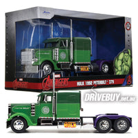 
              Peterbilt 379 Hulk Big Rig Marvel Comics Truck 1/24 - Jada Diecast - Green
            