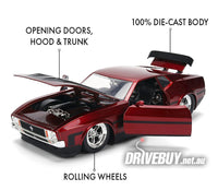 
              1973 Ford Mustang Mach 1 Big Time Muscle 1/24 - Jada Diecast - Candy Red
            