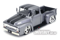 
              JADA Just Trucks 1956 Ford F100 Silver w/ Black Stripes 1/24
            