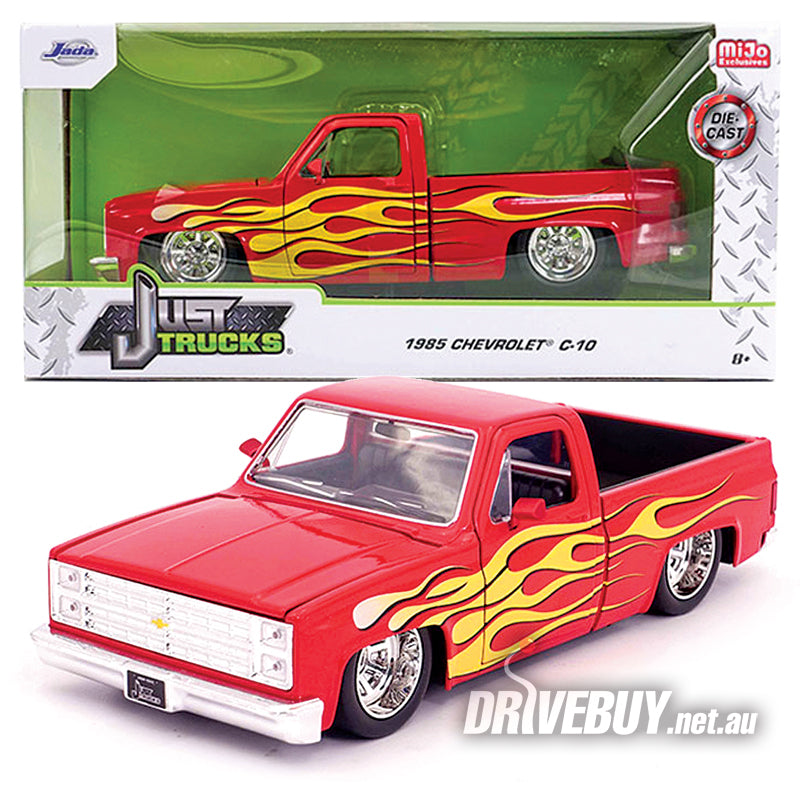 楽天市場】1/24 箱入り ミニカー 1985 CHEVROLET C10 レッド