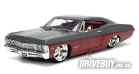 
              Jada Big Time Muscle 1967 Chevrolet Impala SS Coupe in Maroon & Grey 1/24
            