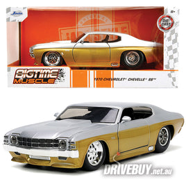 Jada Big Time Muscle 1970 Chevrolet Chevelle SS in Gold & Silver 1/24