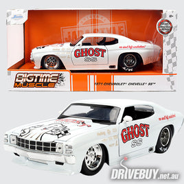 1971 Chevrolet Chevelle SS Ghost SS 1/24 – Jada Big Time Muscle – White Metallic