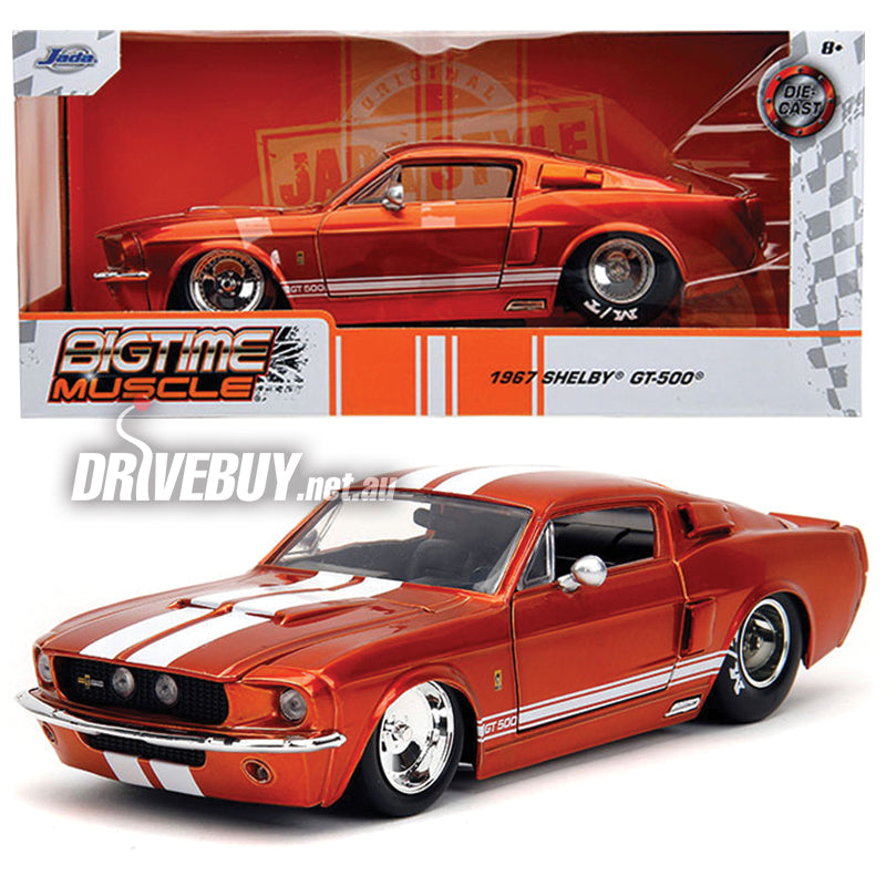 ミニカー BIGTIME MUSCLE 1967 Shelby GT-500 Jada シェルビーgt500 1967 ミニカー アメ車 シェルビー 1/24 JADA