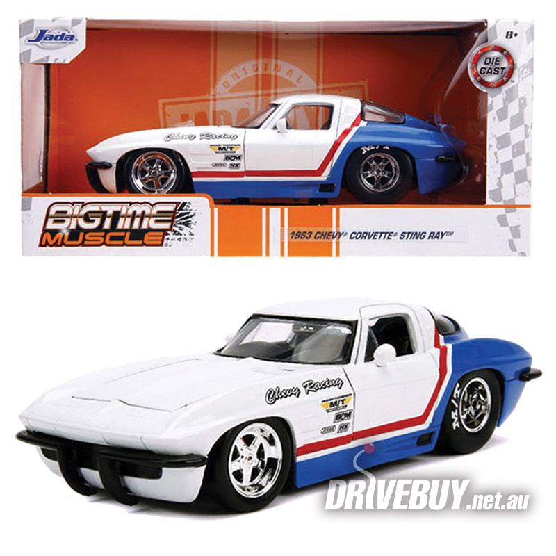 Jada Big Time Muscle 1963 Chevy Corvette Split Window 1/24| DriveBuy